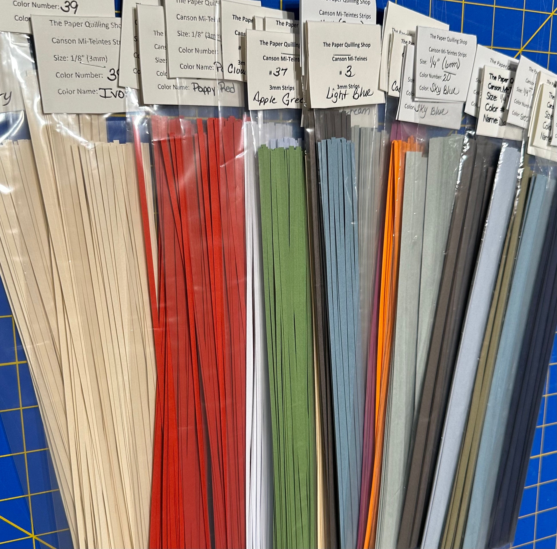 Quilling Paper Strips - Organize and Store 18-24 inch length with Easy  Pattern 
